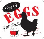 FRESH EGGS FOR SALE SIGN !