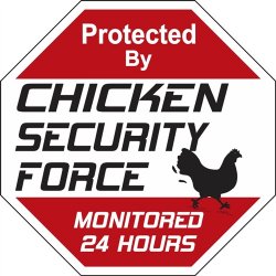 CHICKEN SECURITY FORCE !