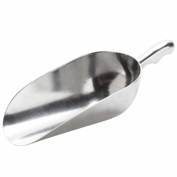 New Heavy Aluminum Feed Scoop  6 Oz  NEW !