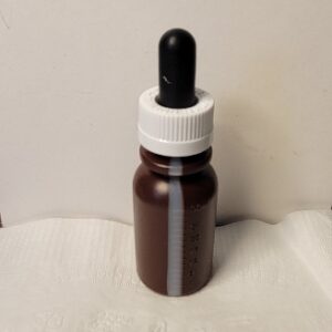 30 ML AMBER PLASTIC BOTTLES W DROPPERS (2) Pack