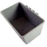 GTC#7 GRAY Mini/Mega 2 Quart Cage Cup  each